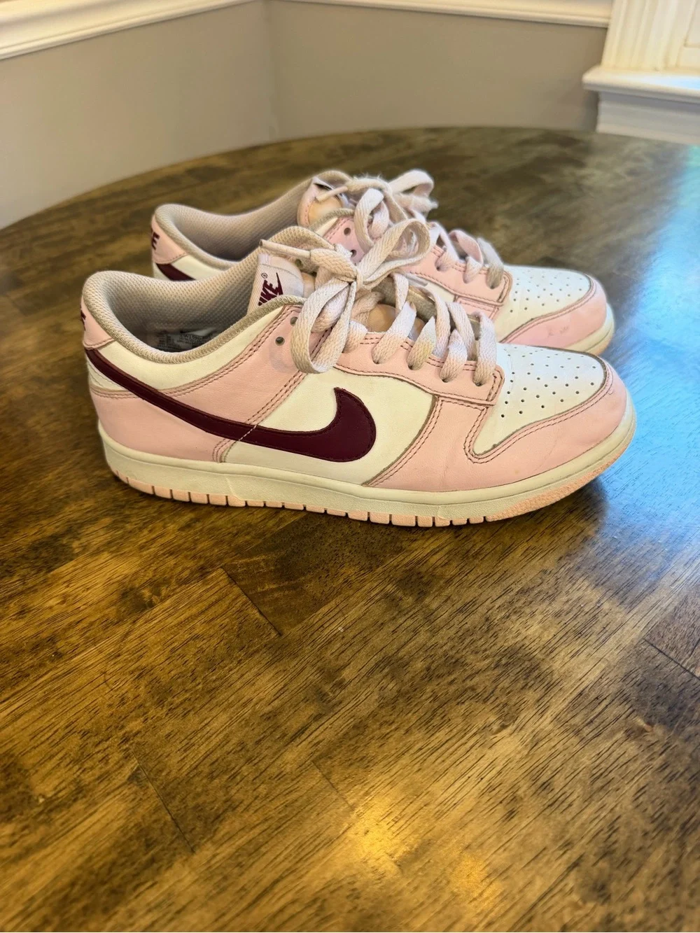 Nike Dunk Low GS Pink Foam Dark Beetroot CW1590-601 Size 6.5Y Women’s